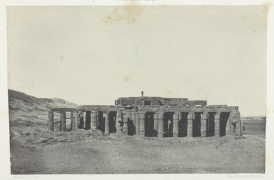 Gournah, Osymandias grav; Thebe, plansch 58 från albumet "Egypte, Nubie, Palestine et Syrie" (1852) av Maxime Du Camp