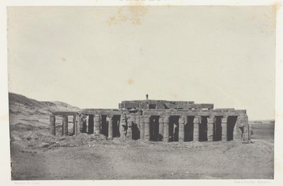 Gournah, Osymandias grav; Thebe, plansch 58 från albumet "Egypte, Nubie, Palestine et Syrie" (1852) av Maxime Du Camp