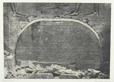 Great Temple of Isis at Philoe, Proscynema Act of Adoration, Nubia, 184951, tryckt 1852. av Maxime Du Camp