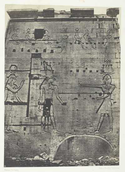 Great Temple of Isis i Philoe, Second Pylon, Nubia, 184951, tryckt 1852. av Maxime Du Camp