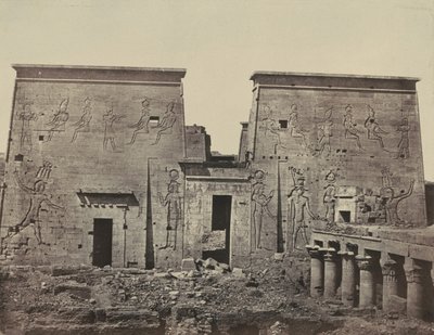 Isis stora tempel på Philae av Maxime Du Camp