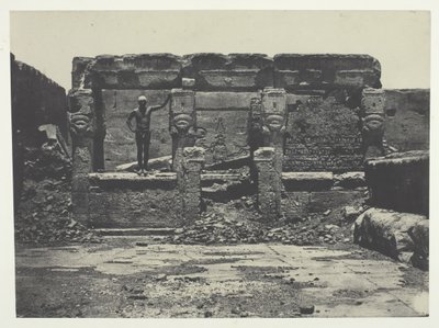 Great Temple of Dendera Teutyres, Upper Egypt, 184951, tryckt 1852. av Maxime Du Camp