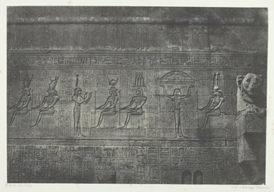 Great Temple of Dendera Teutyres, skulpturer av den bakre fasaden, övre Egypten, 184951. av Maxime Du Camp