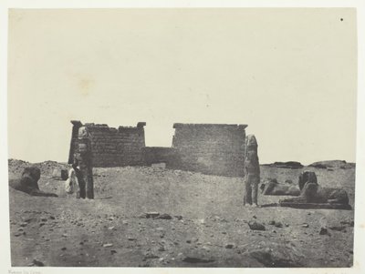 Hémi-Spéos De Séboua, Drômos, Nubia, 184951, tryckt 1852. av Maxime Du Camp