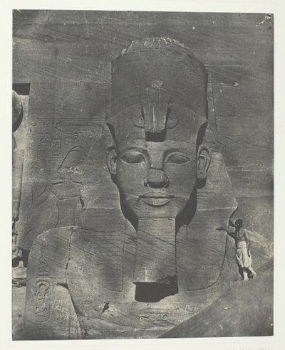 Ibsamboul, Buried Medial Colossus of the Speos of Phre Nubia, Palestine and Syrien, 184951, tryckt 1852 av Maxime Du Camp