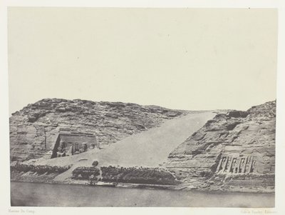 Ibsamboul, Les Deux Spéos; Nubie, plansch 101 från albumet "Egypte, Nubie, Palestine et Syrie" (1852) av Maxime Du Camp