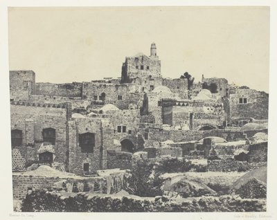 Jerusalem, västra stadsdelen; Palestina av Maxime Du Camp