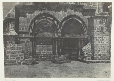 Jerusalem, Nedre arkaderna av den heliga gravens kyrka; Palestina av Maxime Du Camp
