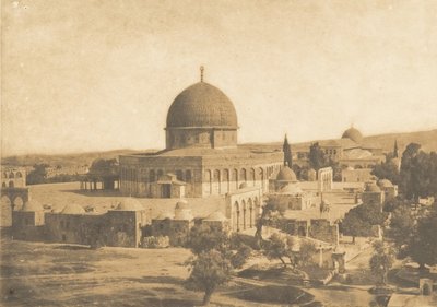 Moskén i Omar, Jerusalem, augusti 1850. av Maxime Du Camp