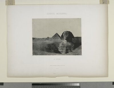 Le Sphinx, Egypten (s/v foto) av Maxime Du Camp