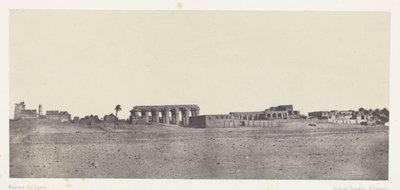 Luxor, allmän utsikt över ruinerna; Thebe av Maxime Du Camp