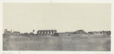 Luxor, allmän utsikt över ruinerna; Thebe av Maxime Du Camp