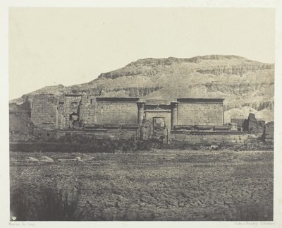 Medinet-Habou, allmän utsikt över Rines, Thebe av Maxime Du Camp