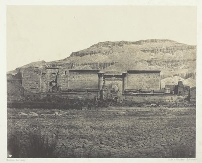 Medinet-Habou, General View of the Rines, Thebe, 184951, tryckt 1852. av Maxime Du Camp