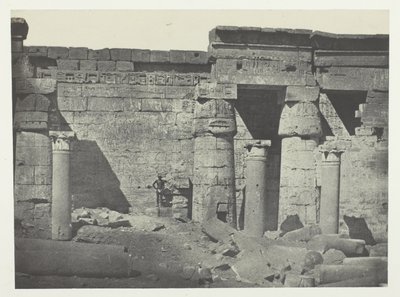 Medinet-Habou, Peristyle av Ramses-Méiamouns palats; Thebe av Maxime Du Camp