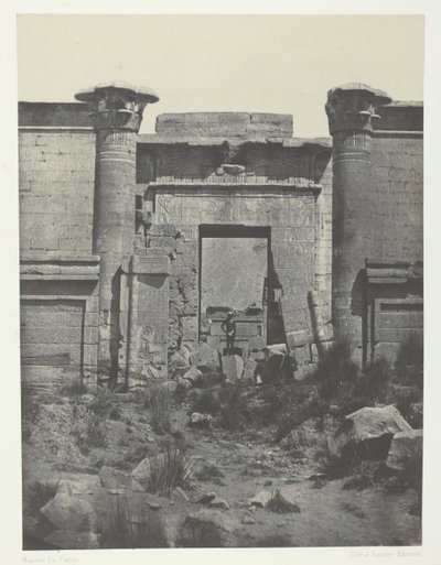 Medinet-Habou, Propylaea of ​​Thutmoseum, Thebe, 184951, tryckt 1852. av Maxime Du Camp
