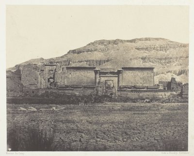 Medinet-Habou, allmän utsikt över Rines, Thebe av Maxime Du Camp