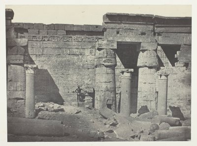 Medinet-Habou, Peristyle av Ramses-Méiamouns palats; Thebe av Maxime Du Camp