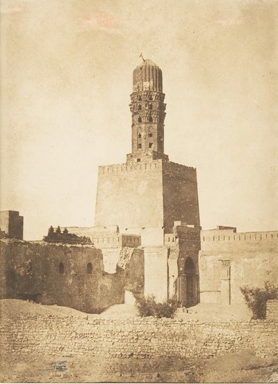 Östra minareten i Khalif Hakem-moskén, Kairo, 27 december 1849. av Maxime Du Camp