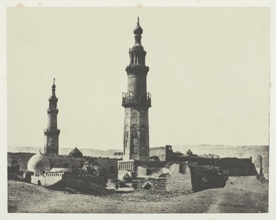 Moskén i Aly-Bey, Girgeh, Övre Egypten, plansch 15 från albumet "Egypte, Nubie, Palestine et Syrie" (1852) av Maxime Du Camp