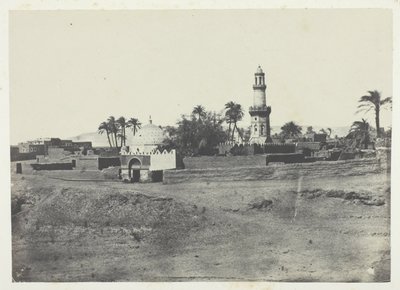 El-Arif-moskén och Murad-Bey-graven, Övre Egypten, plansch 13 från albumet "Egypte, Nubie, Palestine et Syrie" (1852) av Maxime Du Camp