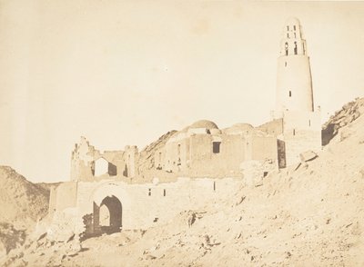 Belal-moskén, söder om Philaes högra strand, 11 april 1850. av Maxime Du Camp