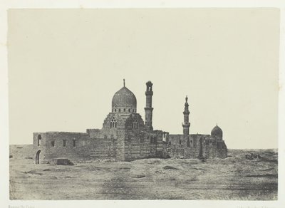 Ayoubitemas moské och grav, Le Kaire, 184951, tryckt 1852. av Maxime Du Camp