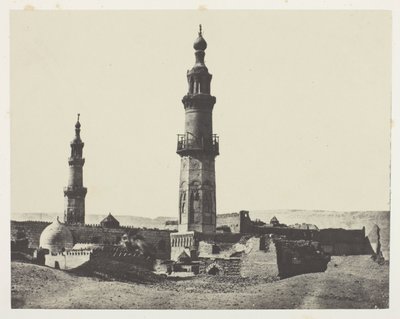 Moskén i Aly-Bey, Girgeh, Övre Egypten, plansch 15 från albumet "Egypte, Nubie, Palestine et Syrie" (1852) av Maxime Du Camp