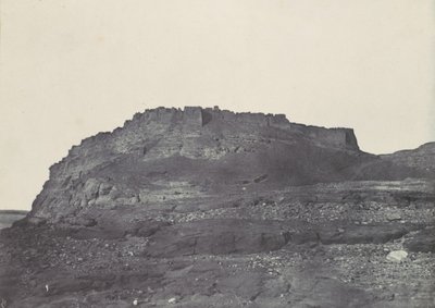 Nubia. Ibrym fästning Ancient Premmis. Utsikt mot söder, 1850. av Maxime Du Camp
