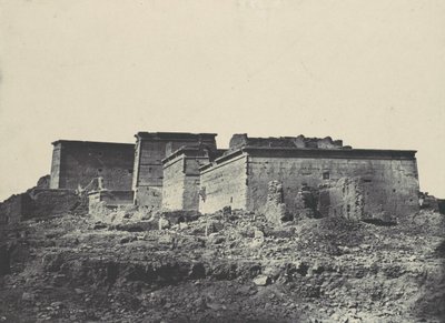 Nubia. Great Temple of Isis, A Philoe. Översikt tagen från norr, 1850. av Maxime Du Camp