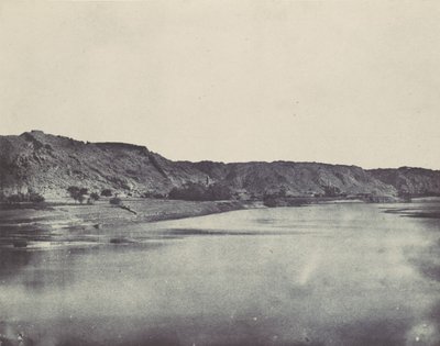 Nubia. Östra stranden av Nilbyn Bab. Utsikt tagen söder om Filoe, 1850. av Maxime Du Camp