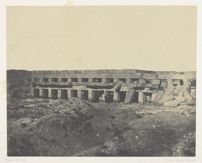 Karnak Palace, privata lägenheter i palatset, Promenade of Tothmes III; Thebe av Maxime Du Camp
