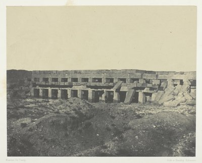 Karnak Palace, privata lägenheter i palatset, Promenade of Tothmes III; Thebe av Maxime Du Camp