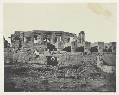 Karnak Palace, södra ingången till Hypostyle Hall; Thebe av Maxime Du Camp