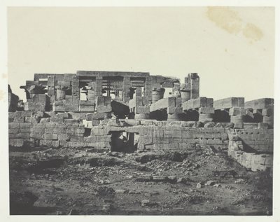 Karnak Palace, Södra ingången till Hypostyle Hall, Thebe, 184951, tryckt 1852. av Maxime Du Camp