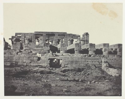 Karnak Palace, södra ingången till Hypostyle Hall; Thebe av Maxime Du Camp
