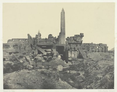 Karnak Palace, Granit Sanctuary and Hypostyle Hall, Thebe, 184951, tryckt 1852. av Maxime Du Camp