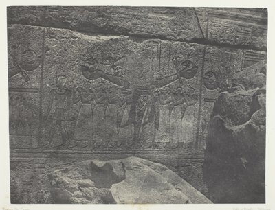 Karnak Palace, Exteriör Skulpturer av Granit Sanctuary; Thebe av Maxime Du Camp