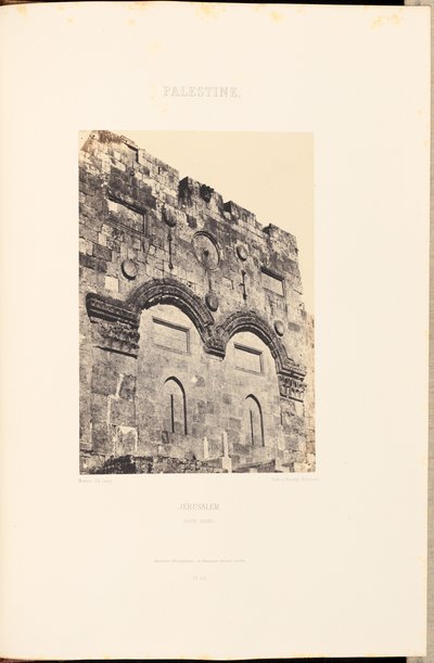 Palestina. Jerusalem. Gyllene porten av Maxime Du Camp