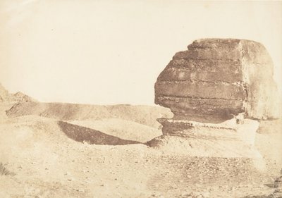 Profile du grande Sphinx, pris du Sud, december 1849. av Maxime Du Camp