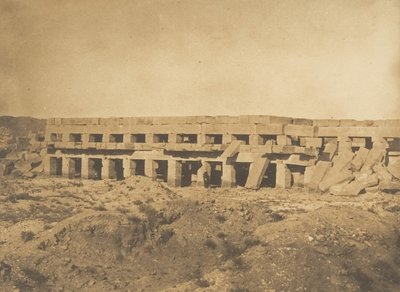 Promenade of Thutmose III - Last Galleries of the Palace of Karnak Thebe, 1849-50. av Maxime Du Camp