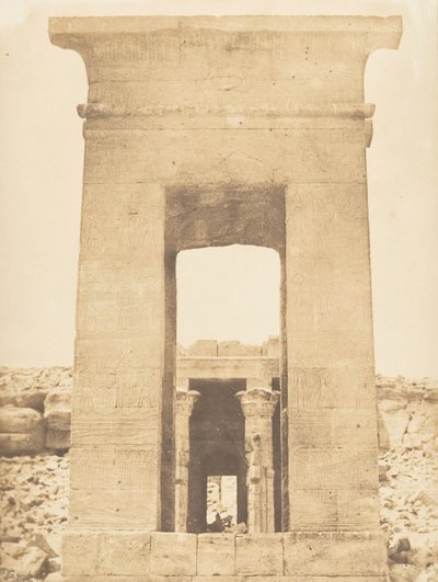 Propylon från Temple of Dandour Kräftan Tropic of Cancer, april 1850. av Maxime Du Camp