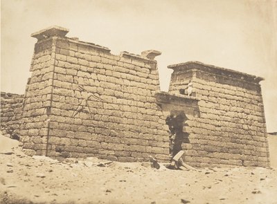 Pylones du Temple de Sébona, 3 april 1850. av Maxime Du Camp