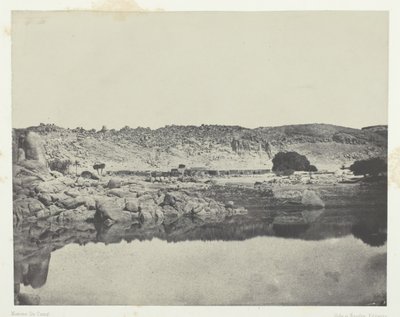 Northern Bank of the Nile Village of Abou-Koli, vy tagen norr om Philoe, Nubia, 184951. av Maxime Du Camp