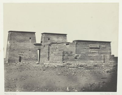 Ancient Pselcis Dakkeh Temple, Nubia, 184951, tryckt 1852. av Maxime Du Camp
