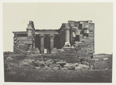 Temple De Maharakkah (Hièra Sycaminos Des Grecs); Nubien, plansch 96 från albumet "Egypte, Nubie, Palestine et Syrie" (1852) av Maxime Du Camp