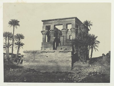 Temple Hypêthre, Philoe, Nubie, 184951, tryckt 1852. av Maxime Du Camp