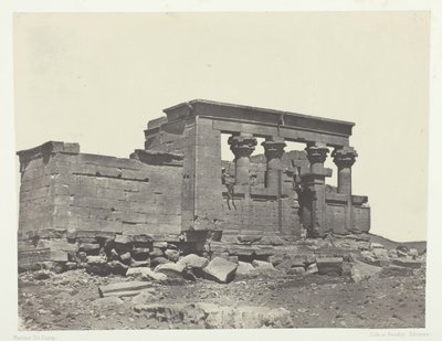 Temple of Débôd, Parembole från Antonine Route, Nubia, 184951, tryckt 1852. av Maxime Du Camp
