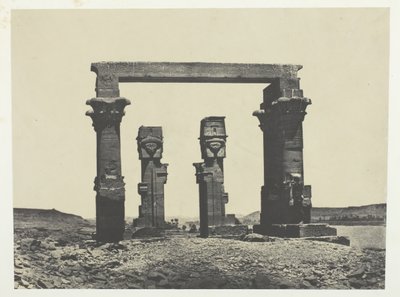 Temple de Kardassy, Nubie, 184951, tryckt 1852. av Maxime Du Camp