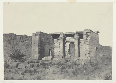 Temple of Tafeh (Ancient Taphis), Nubia av Maxime Du Camp